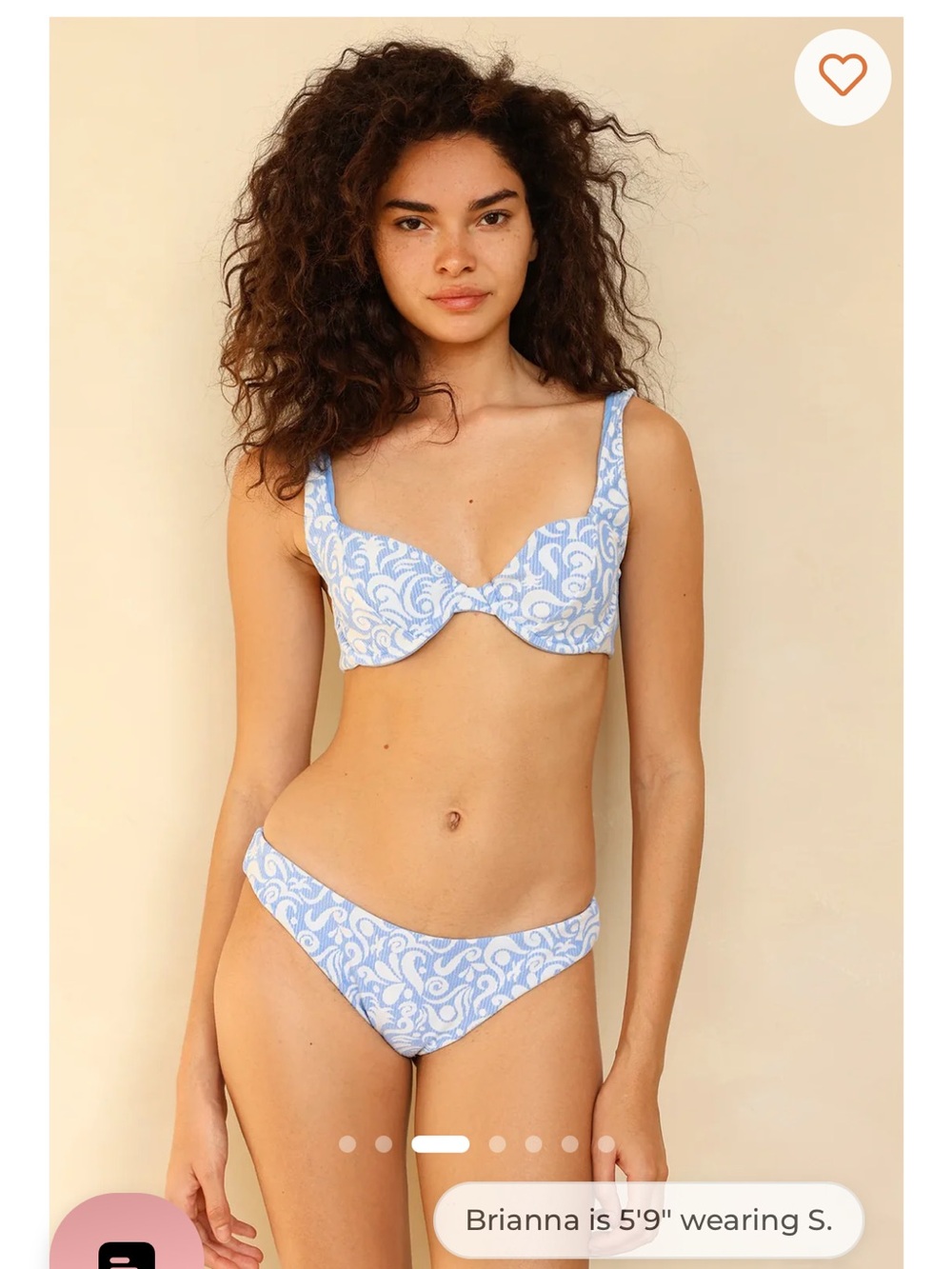 Dippin' Daisy's Blue Paisley Underwire Bikini Top - Picture 2 of 8